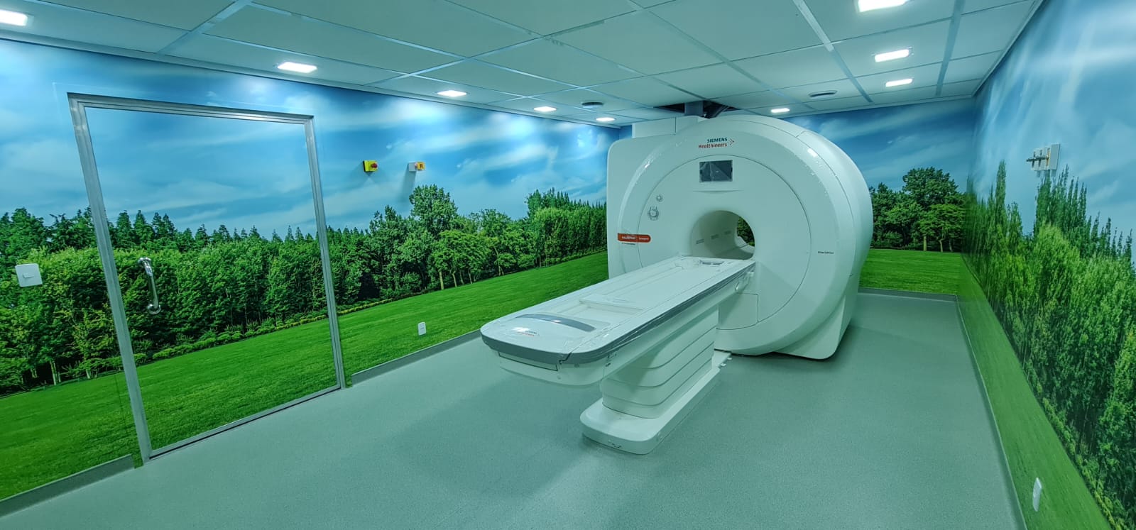 Sala de Ressonância realizada por nossa empresa junto a humanização da sala em Catalão, GO