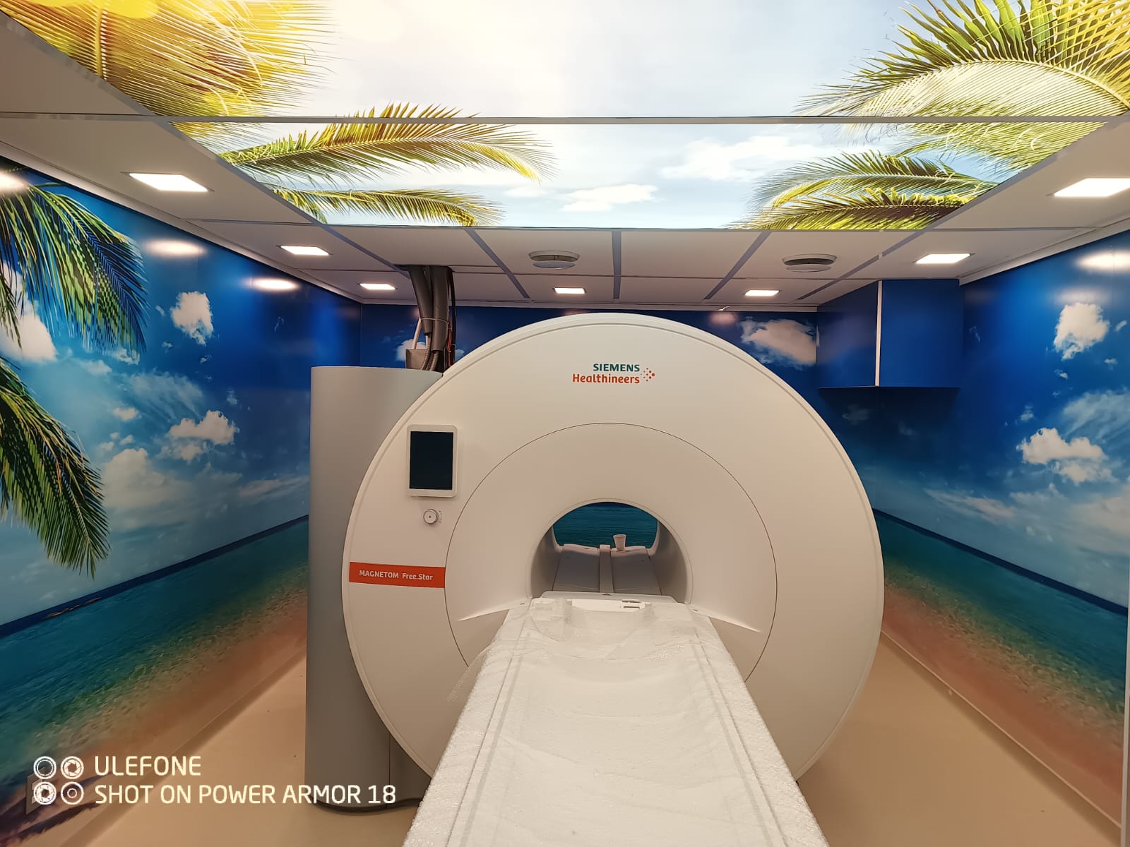 Sala de Ressonância Magnética executada por nossa empresa, com projeto de humanização também desenvolvido e instalado por nossa equipe na cidade de Monte Negro, RS