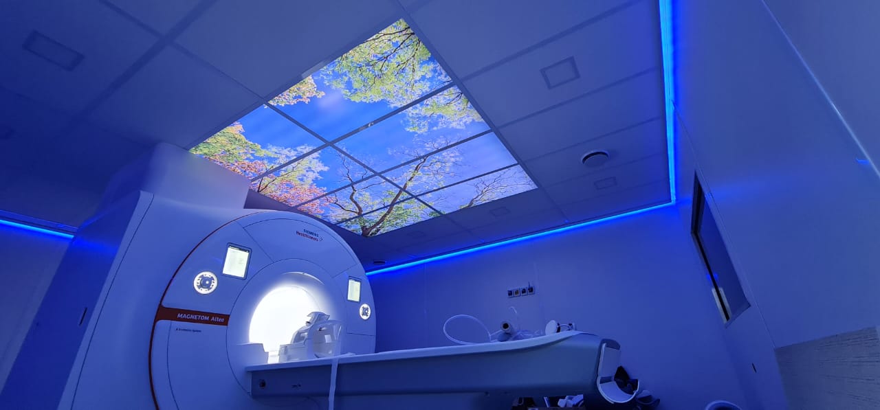 Sala de Ressonância realizada por nossa empresa junto a humanização da sala em Volta Redonda, RJ