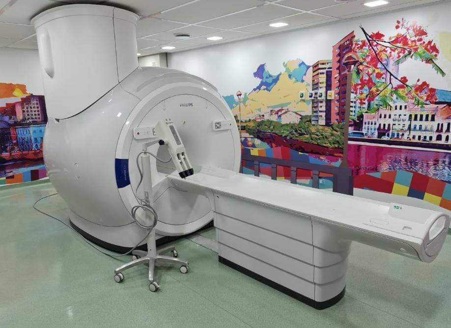 Sala de Ressonância Magnética executada por nossa empresa, com projeto de humanização também desenvolvido e instalado por nossa equipe na cidade de Recife, PE