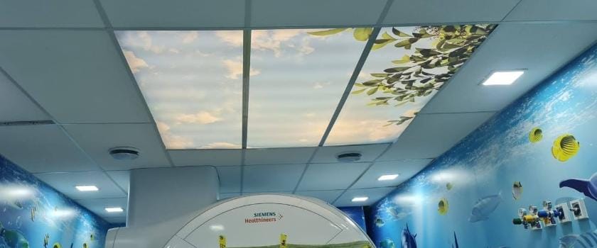 Sala de Ressonância realizada por nossa empresa junto a humanização da sala em Recife, PE